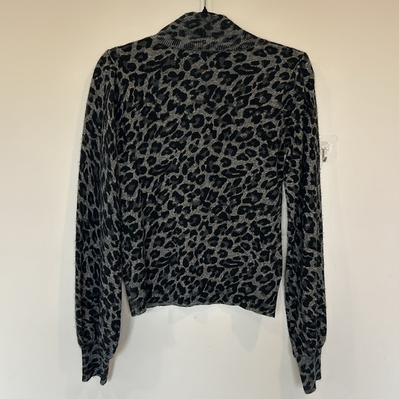 Generation Love Leopard Turtleneck Long Sleeve Top Grey/Black - Picture 6 of 6